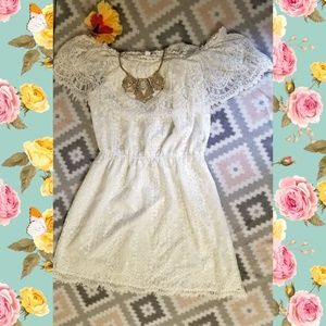 Adorable White Lace Dress